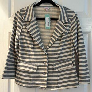 Torin French Terry Stripe Blazer